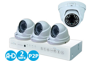 15828905 Комплект видеонаблюдения для дома и офиса AHD 2MPX 4+4 1080P AHC-D4 IVUE