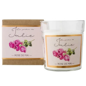 Свеча ароматическая "Майская роза" Le Jardin De Julie AMBIENTAIR  00-3880958 Белый