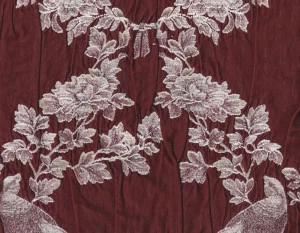 KOHRO Ткань с цветочными мотивами из хлопка и вискозы