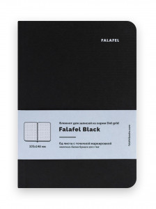 471414 Блокнот для записей "Black" А6, 64 листа, в точку Falafel books