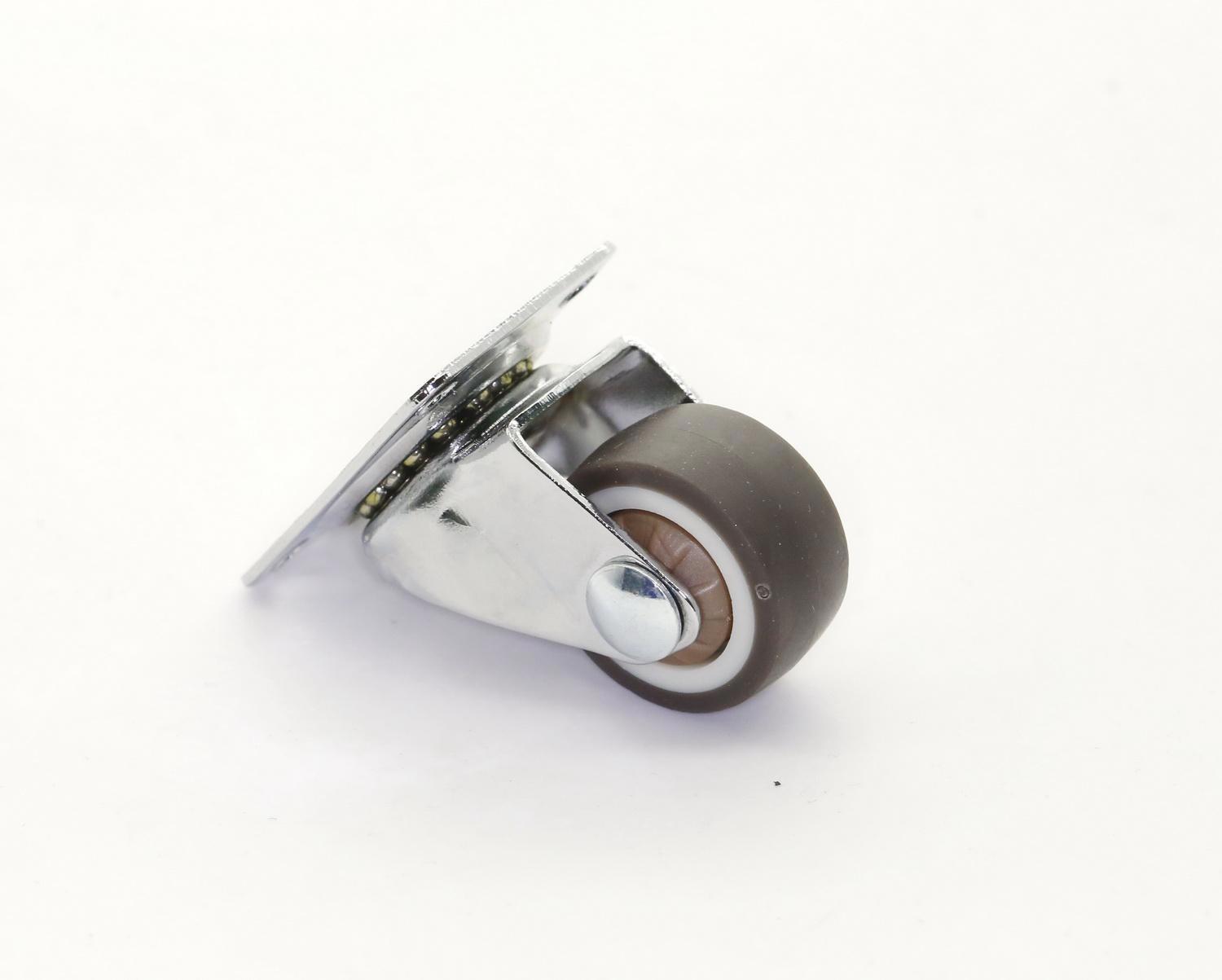 91268321 Колесо поворотное 25 мм с подшипником серая термопластичная резина STLM-0529185 BRANTE
