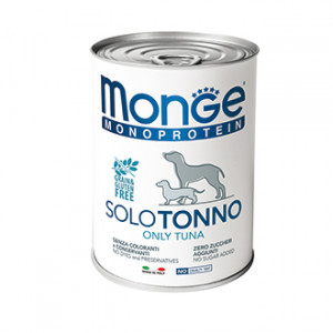 ПР0036656 Корм для собак Dog Monoproteico Solo паштет из тунца конс. 400г Monge