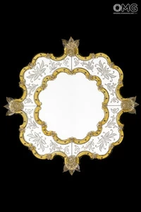 3626 ORIGINALMURANOGLASS Венецианское зеркало Куирино Голд - муранское стекло OMG  см