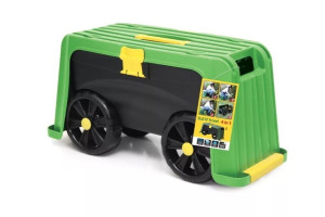 16029648 Ящик-подставка на колесах, 4в1, зеленый/черный H835 HELEX