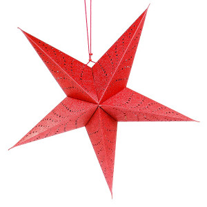 en_ny0062 Светильник подвесной star с кабелем 3,5 м и патроном под лампочку e14, 60 см., красный EnjoyMe