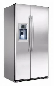 mabe Американский холодильник из нержавеющей стали в современном стиле с диспенсером для воды с диспенсером для льда класса а + Side by side | prof. 71cm