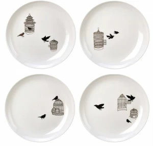 Pols Potten Набор сервировочных тарелок из фарфора Freedom birds 230-400-447