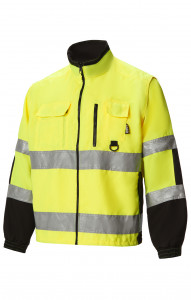 5023530 Куртка сигнальная со съемными рукавами 684 лимонная Dimex  Летняя спецодежда  размер 2XL (60-62)