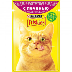 ПР0051850 Корм для кошек с печенью в подливе, пауч 85 г Friskies
