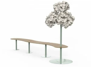 Green Furniture Concept Высокий модульный стол для совещаний Leaf lamp series