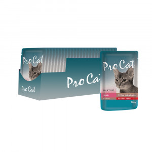 ПР0042310*24 Корм для кошек ягненок конс. пауч 100г (упаковка - 24 шт) Pro Cat