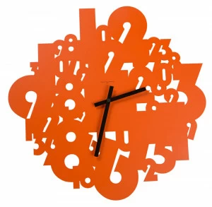 Часы настенные Timeless оранжевые DIAMANTINI&DOMENICONI ДИЗАЙНЕРСКИЕ 055591 Оранжевый