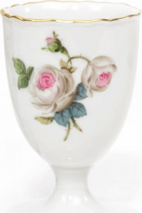10645409 Meissen Набор чашек для яиц 7см "Белая роза", 2 шт Фарфор, Керамика