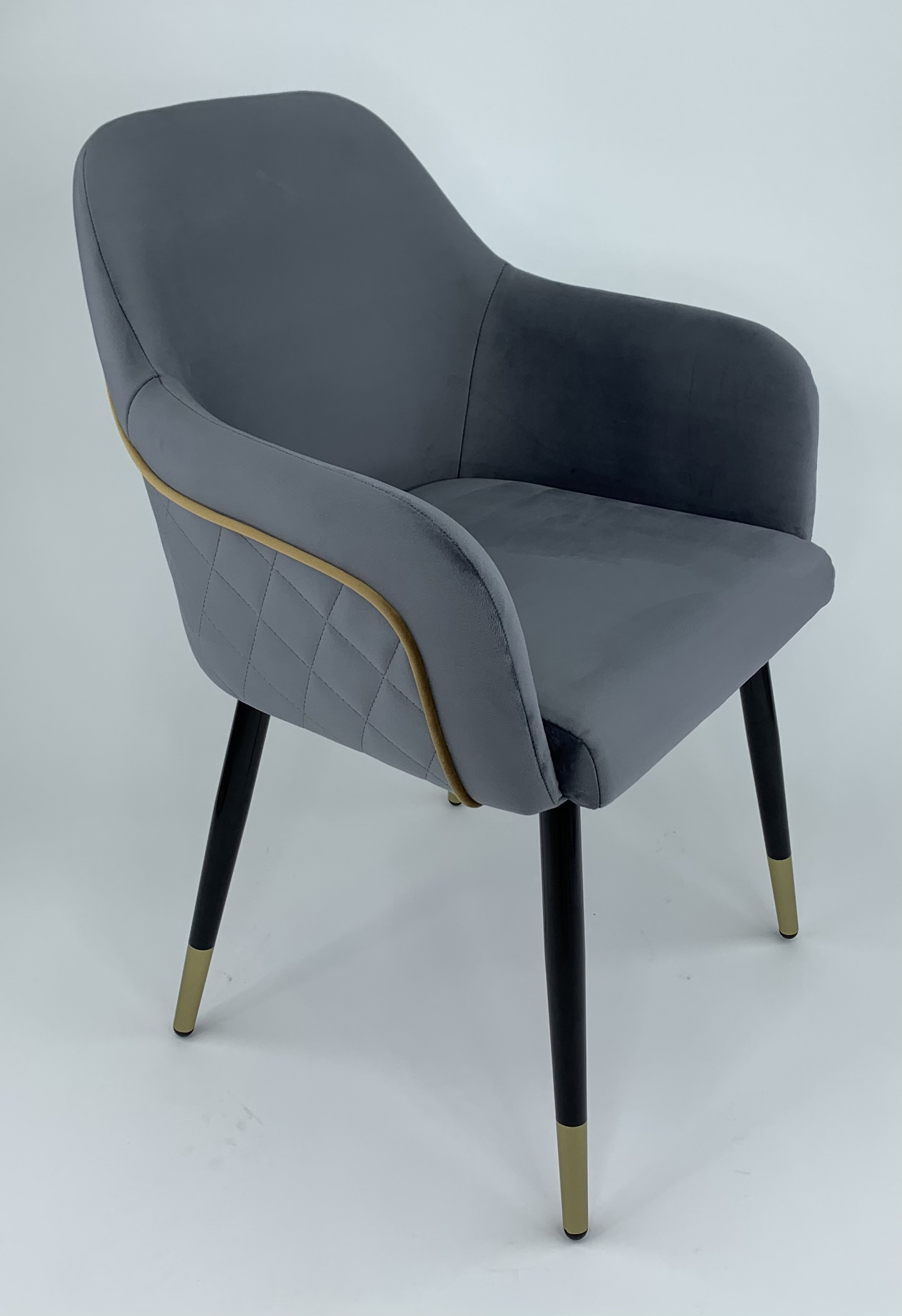 90203167 Стул-кресло мебель для кухни/гостинной/спальни цвет серо-фиолетовый Венеция STLM-0131114 MILAVIO