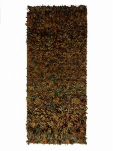 AFOLKI Прямоугольный шерстяной коврик с длинным ворсом Boucherouite Taa1083be