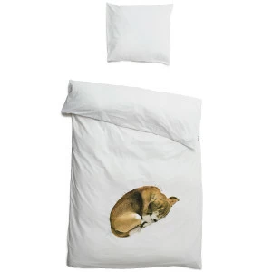 Комплект постельного белья односпальный "Собака Боб" 150х200 см SNURK  335500 Белый;бежевый