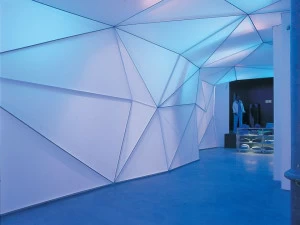BARRISOL Пластиковая акустическая натяжная стена с подсветкой для интерьеров