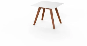 VITEO Квадратный стол из Corian® и дерева Slim wood