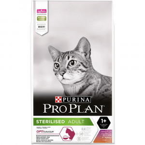 ПР0054753 Корм для кошек для стерилизованных и кастрированных, утка c печенью, сух. 10 кг Pro Plan