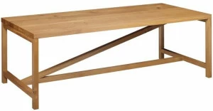 e15 Прямоугольный деревянный стол  Ta21