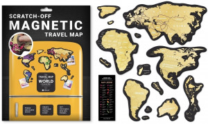 479310 Скретч-карта мира Travel Map "Magnetic World", 21 х 30 см 1DEA.me