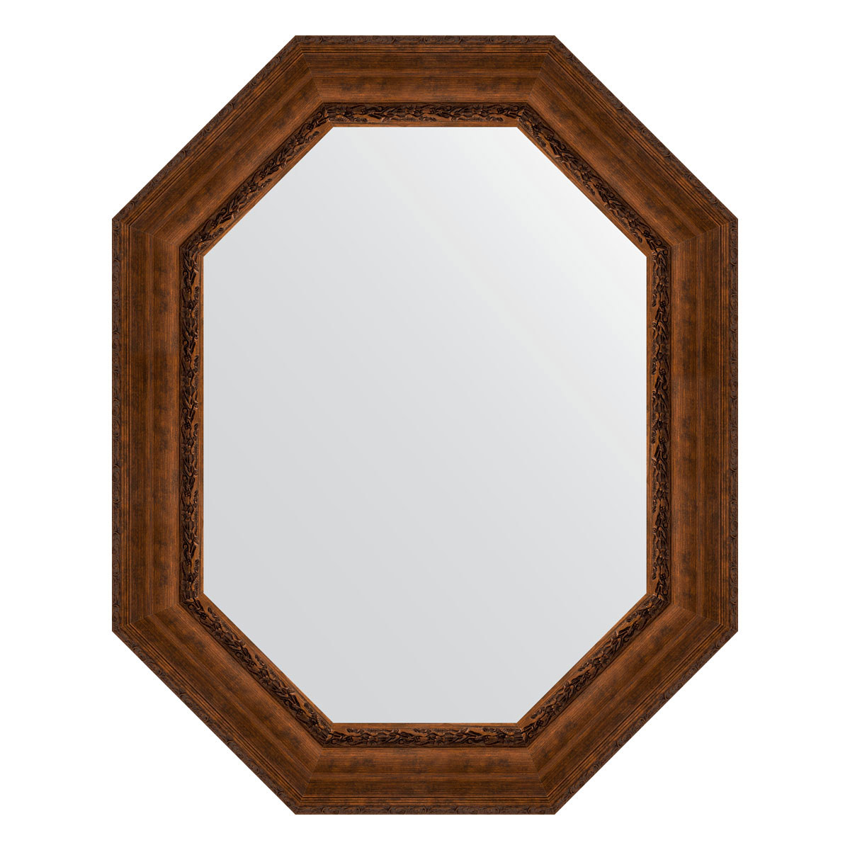 90313867 Зеркало в багетной раме состаренная бронза с орнаментом 120 мм 82x102 см BY 7268 POLYGON STLM-0180761 EVOFORM