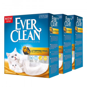 ПР0032238*3 Наполнитель для кошачьего туалета Litter free Paws комкующийся д/идеально чистых лап 10л (упаковка - 3 шт) EVER CLEAN