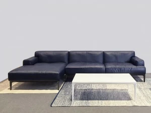 Grado Design Кожаный диван с шезлонгом Luna