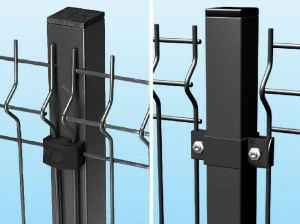 Ferro Bulloni Профильная опора квадратного сечения Pali per recinzioni con reti metalliche