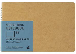531394 Блокнот B5 с акварельной бумагой, 20 листов TRAVELERS