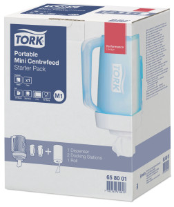 65800138 Портативный мини-диспенсер для централизованной выдачи полотенец, стартовый комплект Tork