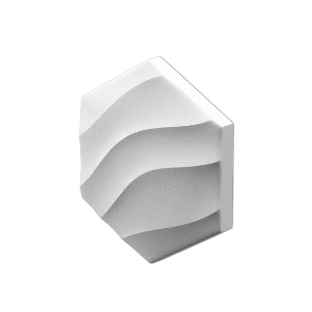 90045964 3D Дизайнерская панель HEKSA-wave, 200х173х17 мм в упаковке 8шт, 0,208 м² STLM-0093812 ARTPOLE
