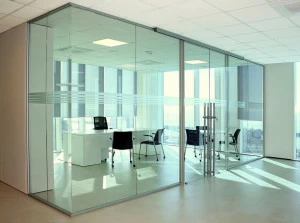 Elitable Раздвижная стеклянная мобильная стена для офиса Unika