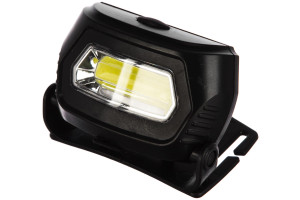 15923729 Налобный аккумуляторный фонарь, черный, COB 3Вт, 3 режима, пластик LED5359 13803 Ultraflash