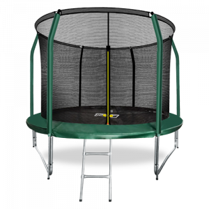 10FT Батут премиум 10ft с внутренней страховочной сеткой и лестницей (dark green) ARLAND