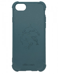 537132 Биоразлагаемый чехол для iPhone 6/6S/7/8, SE 2020 с ударопрочными углами, светло-синий SOLOMA Case