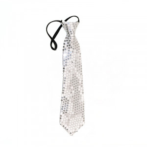 34630 Маскарадный галстук серебро Феникс-Презент