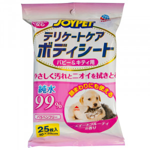 ПР0051187 Шампуневые полотенца для котят и щенков деликатный уход 30х20см, 25шт Japan Premium Pet