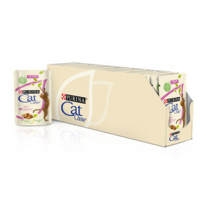ПР0045317*24 Корм для кошек с ягненком и зеленой фасолью в желе, пауч 85 г (упаковка - 24 шт) Cat Chow