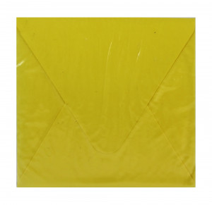 472862 Конверт подарочный С1, 10 х 10 см, желтый Made in Respublica*