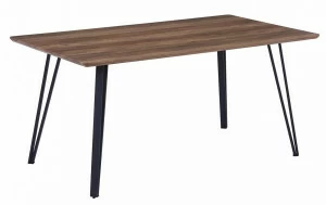 Обеденный стол с металлическими ножками 160х90 см орех Avanti New BRADEX HOME  00-3974024 Орех;коричневый