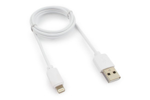 16249522 Кабель USB A(M) - Lightning, 1м, белый GCC-USB2-AP2-1M-W Гарнизон