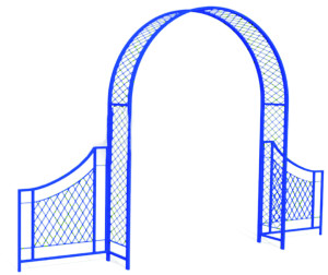 POA2.01-A.P Пергола А2 с ограждениями, арка для вертикального озеленения LAB.Space