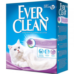 ПР0032245 Наполнитель для кошачьего туалета Lavander комкующийся с ароматом лаванды 6л EVER CLEAN