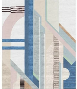 Tapis Rouge Прямоугольный коврик ручной работы Abstraction Tr1300