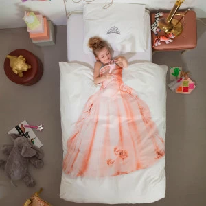 Детское постельное белье двуспальное "Принцесса" 200х220 см SNURK  335484 Белый;розовый