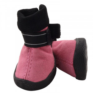 ПР0055700 Ботинки для собак YXS143-1 розовые, 30х30х40мм (уп.4шт.) TRIOL