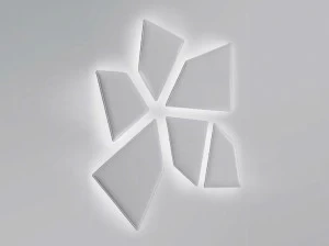 Caimi Brevetti Тканевая стеновая акустическая панель со встроенной подсветкой Snowsound technology