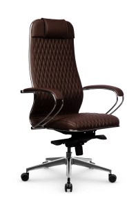 90668494 Офисное кресло B-edition экокожа цвет темно-коричневый STLM-0330958 МЕТТА