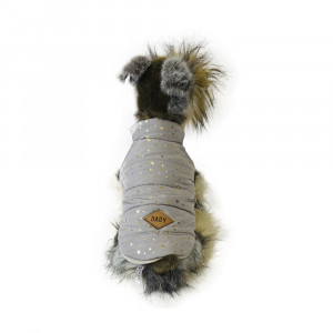ПР0057857 Куртка для собак серая размер M Ломинар